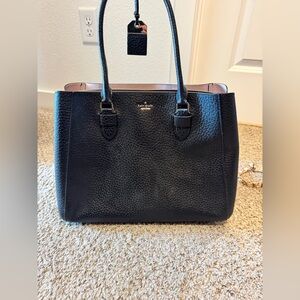 Kate Spade Black Laptop Bag with Structured Design